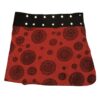Mini cotton skirt women with different mandala art block prints