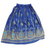 Blue Printed Long Skirt