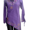 Purple Ladies Cotton Kurta
