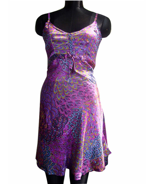 One Sized Shiny Sleeveless Summer Dress - Clothing in Nepal Pvt Ltd