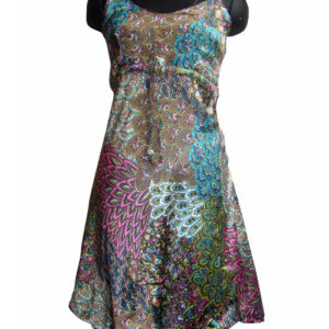 Cotton Hippie Printed Ladies Sleeveless Dress