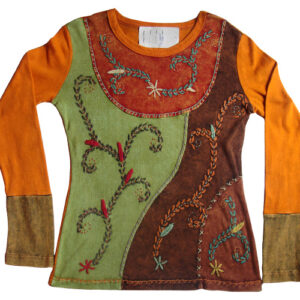 Knitted Hippie Fair Trade Cotton Top for Ladies