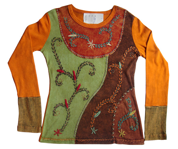 Knitted Hippie Fair Trade Cotton Top for Ladies