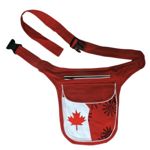 Maroon Tone Hippie Canadian Cotton Money Belt