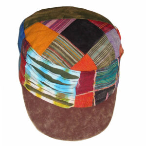 Military Razor Cut Patch Hand Crafted Hat from Nepal