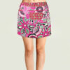 Snap Button Wrap around Mini Hippie vibrant cotton summer skirt