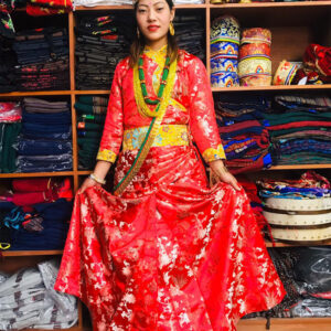 Nepal Tamang Wedding Ladies Dress
