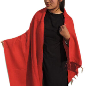 Red tone soft ethnic woolen stole