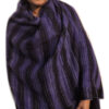 Full black plain meditation stole