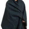 Woolen made large black stole for women