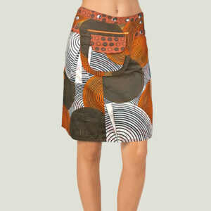 Fair Trade Boho Festival Utility Belt Wrap Reversible Floral Popper Skirt