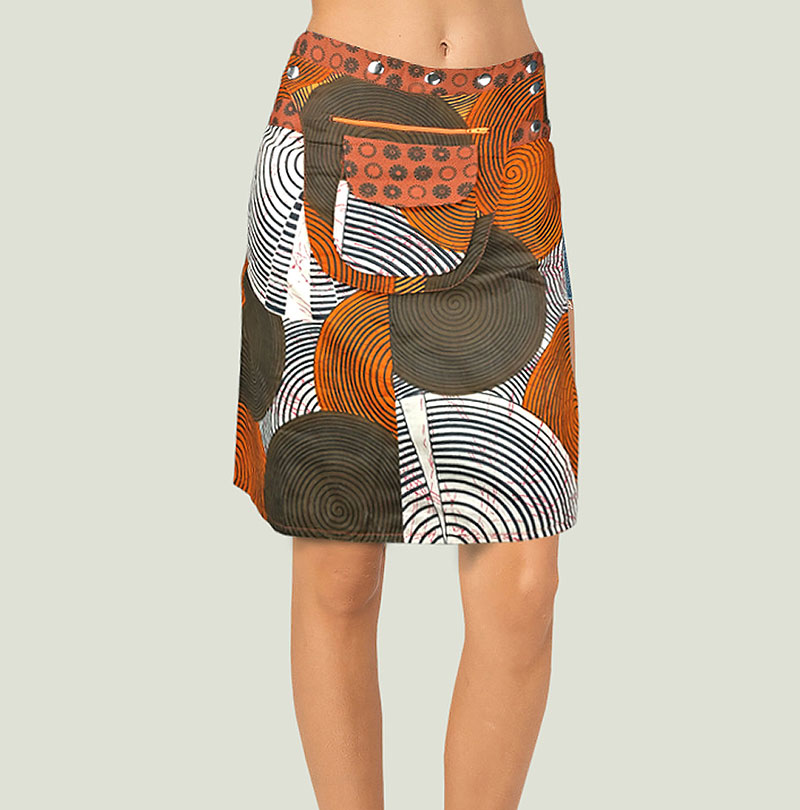 Fair Trade Boho Festival Utility Belt Wrap Reversible Floral Popper Skirt Clothing in Nepal Pvt Ltd