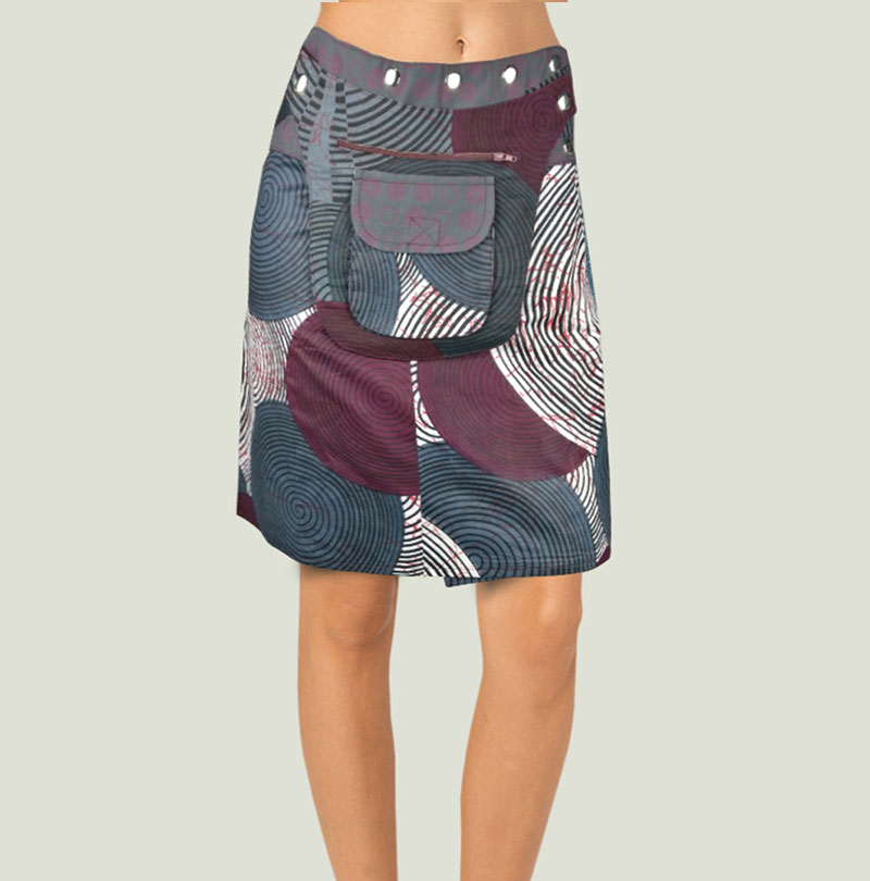 Mini Wrap Skirt Hippie Festival Skirt Handmade and Wholesale