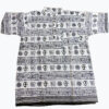 Om Print Hippie Printed Cotton Half Shirt