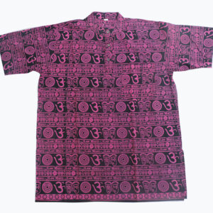 Om Print Hippie Cotton half Shirt