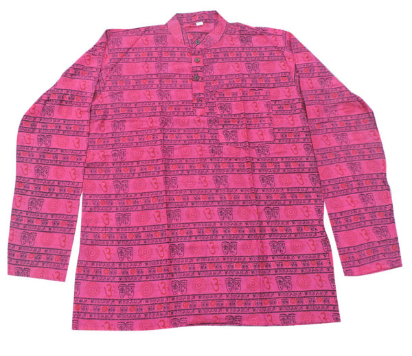 Pink Om Print Kurtha
