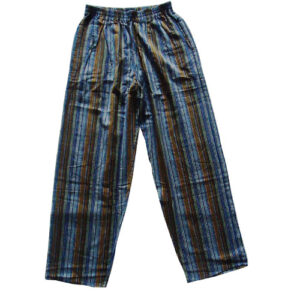 Unisex Striped Hippie Cotton Cargo Pant