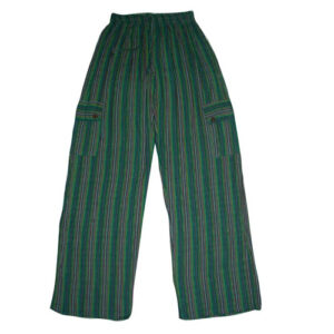 Striped Hippie Cotton Cargo Pant