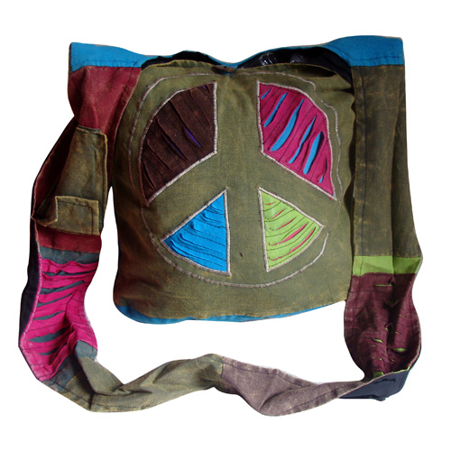 Hippie sling handmade boho cross body bag