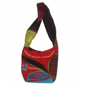 Razor Cut Cotton Patch Bohemian Bag