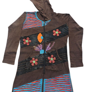 Handmade Pre Wash Hippie Long Coat