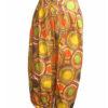 Yellow Printed Silk Trousers
