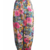 Striking Printed Silk Trousers