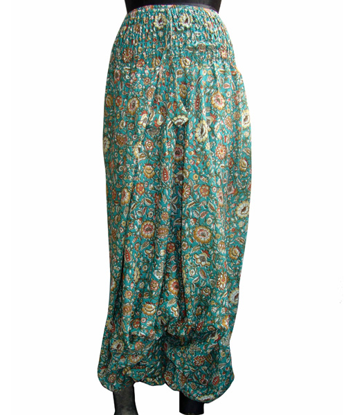 Stylish Printed Silk Trousers - Clothing in Nepal Pvt Ltd