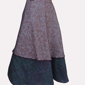 Gypsy Wrap around Silk Skirt