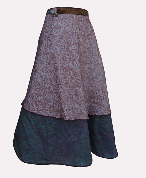 Gypsy Wrap around Silk Skirt