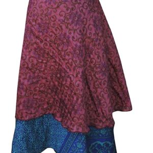 Reversible Nepalese Summer Silk Wrap Skirt