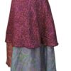 Multi Layered Hippie Long Silk Wrapper Skirt