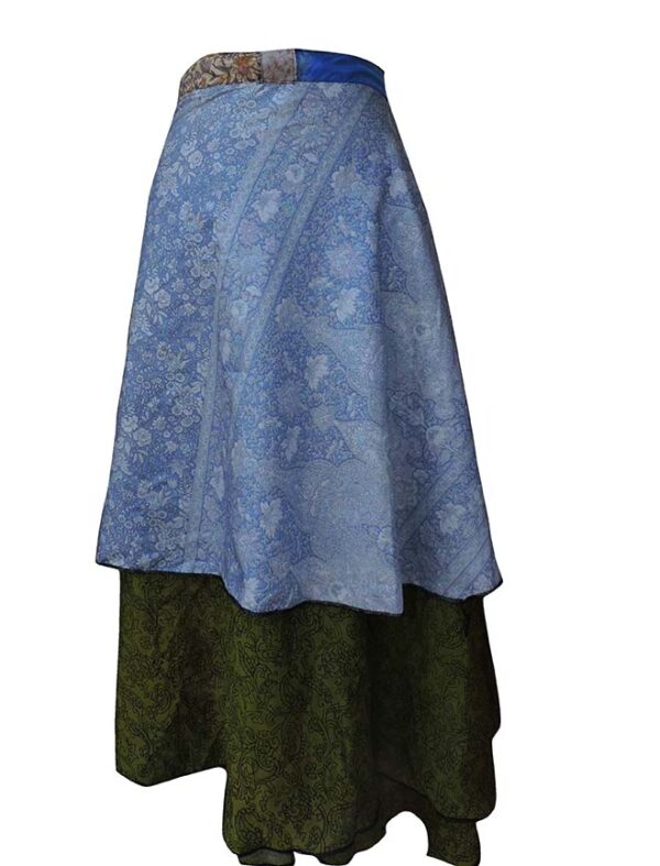 Bohemian Vintage Art Women Silk Sari