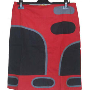 Women cotton solid design wrap skirt