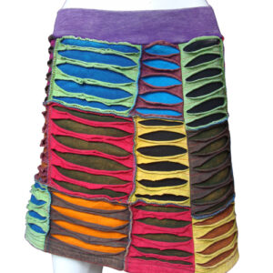 Made in Nepal razor cut hippie skirt