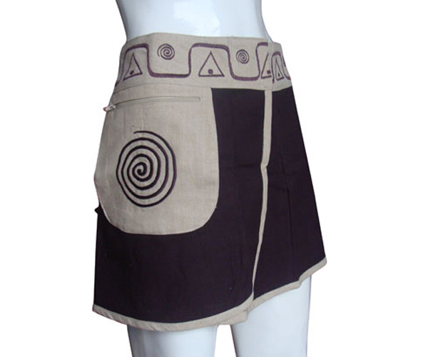 Hand Embroidery Cotton hippie skirt