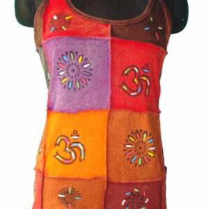 Om Print Colorful Cotton Ladies Top