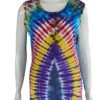 Liquid Blue Rainbow Tie Dye Sleeveless T-shirt