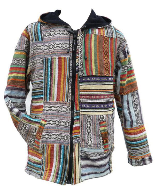 Multicolor Patchwork Gheri Cotton Jacket