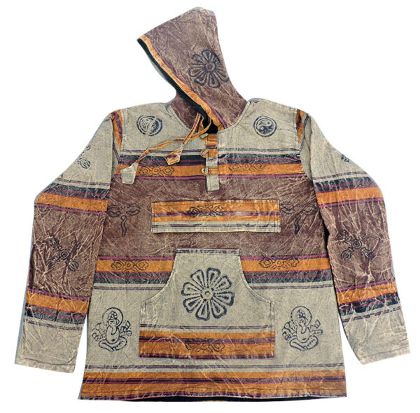 Hippie Cotton Pullover hoodies Jacket