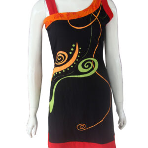 Stripe Lined Bohemian Summer Long Dress