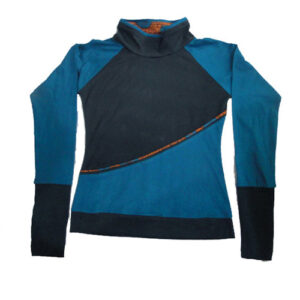 Black & Blue Mix Light Weight Ladies Top