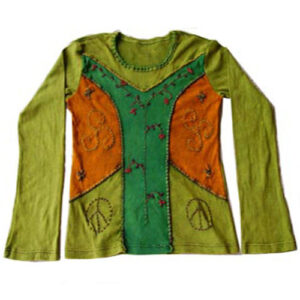 Forest Green Hippie Nepalese Ladies Top