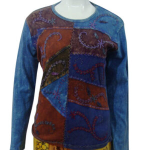 Hand Embroidered Rusty Full Sleeve Top