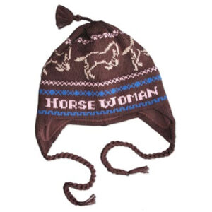 Pure Wool Horse Women Earlap Hat