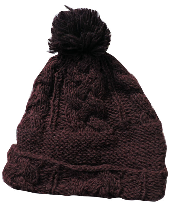 Hippie Wool Beanie Hat Fleece Lining