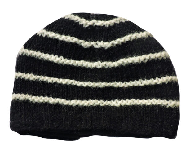Hippie Wool Beanie Hat Fleece Linin