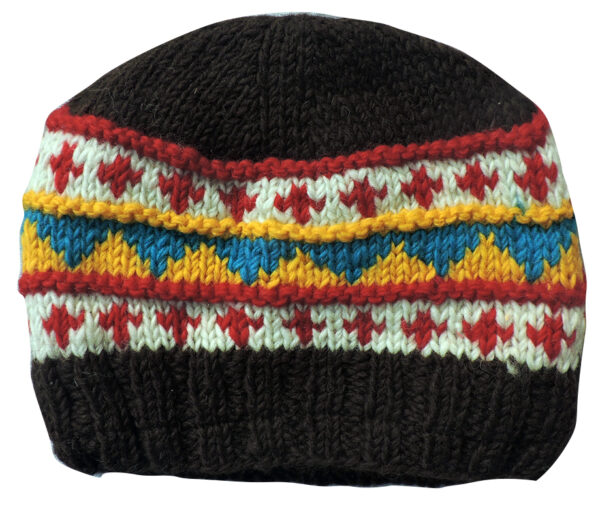 Hippie Wool Beanie Hat Fleece Lining