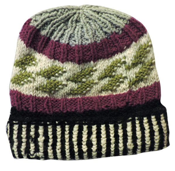 Hippie Wool Beanie Hat Fleece Lining