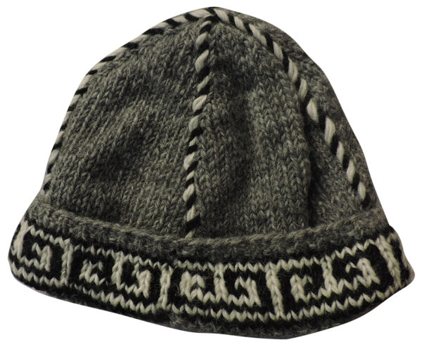 Hippie Wool Beanie Hat Fleece Lining